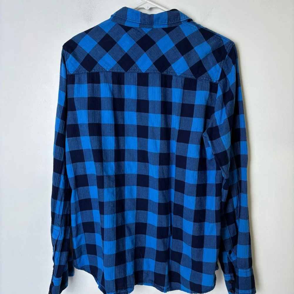 J. Crew Blue Checkered Shirt